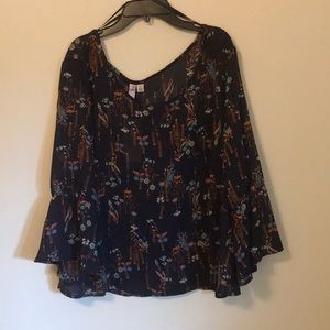 Alya Floral-Print Blouse